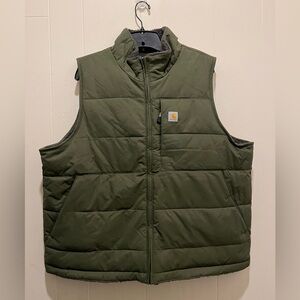 Carhartt Montana Insulated Reversible Fleece Lined Olive Green Vest—XL Women’s